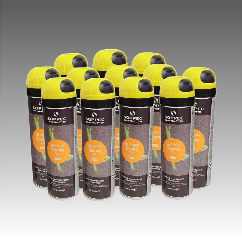 Lot de 12 bombes temporaire - Couleurs unique - 7 couleurs