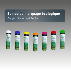 Bombe de Marquage temporaire ou éphémère écologique à la craie FLUO - 30jours - 500ml