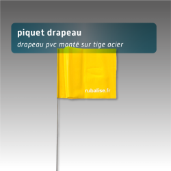 Lot de 100 piquets drapeaux 75cm - 4 coloris