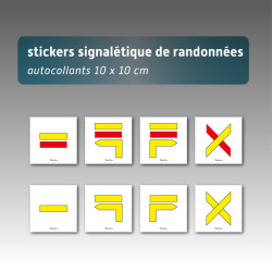 Adhésifs de signalétique de randonnée | Balisage des sentiers et parcours