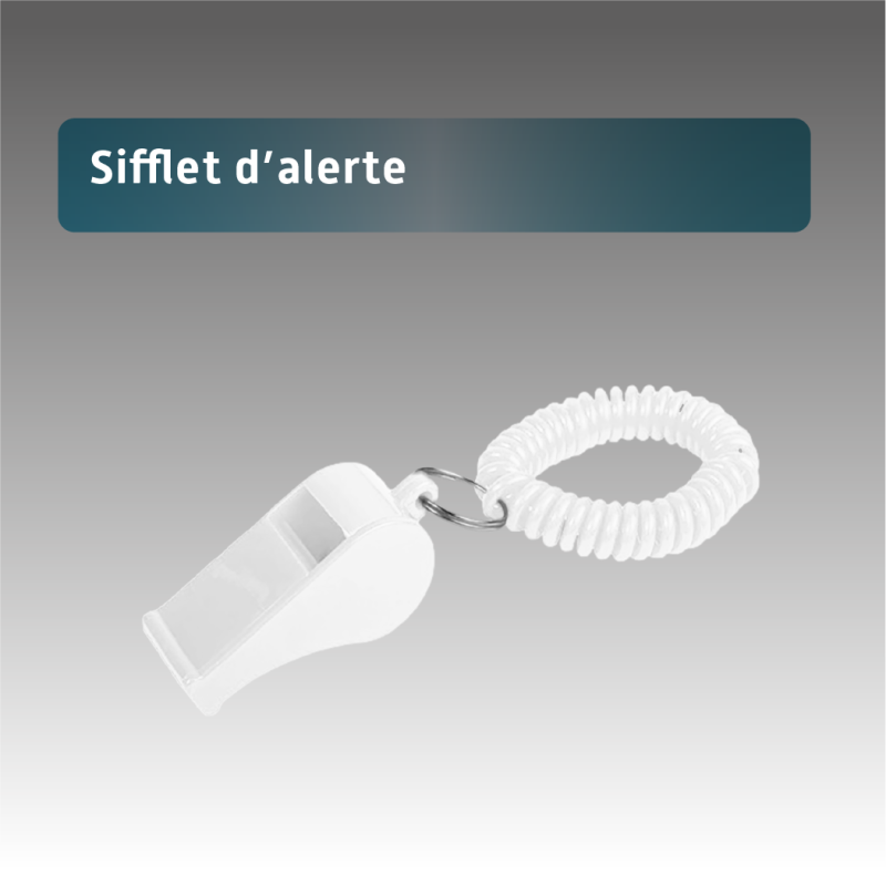sifflet d'alerte sécurité