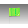 piquet drapeau signalisation 40cm - lot 100 pour baliser un parcours sol dur solide et durable