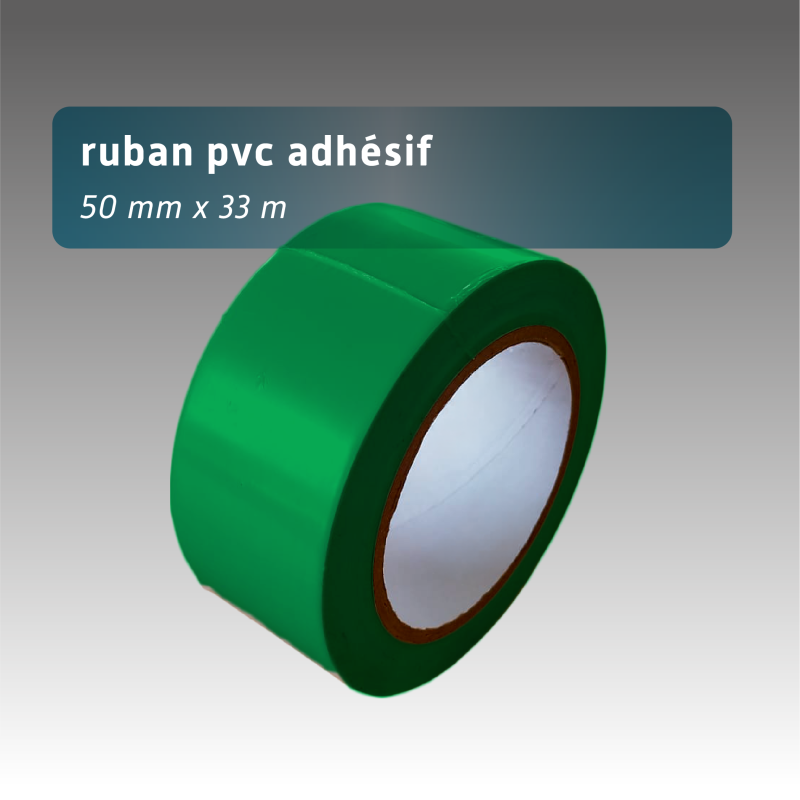 Ruban PVC adhésif 50mm*33m - couleur unie
