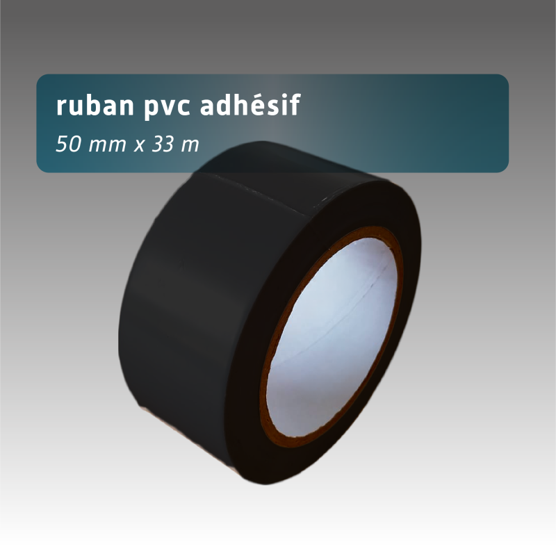 Ruban PVC adhésif 50mm*33m - couleur unie