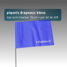 Lot de 100 piquets drapeaux 75cm - 4 coloris