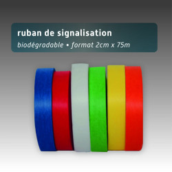 ruban biodegradable 25mm*75m - 6 couleurs
