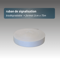 Ruban biodégradable fibre de bois 2 cm x 75 m | 6 couleurs
