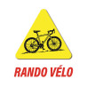Panneau RANDO VÉLO Aquilux 70 × 90 cm - Fond blanc