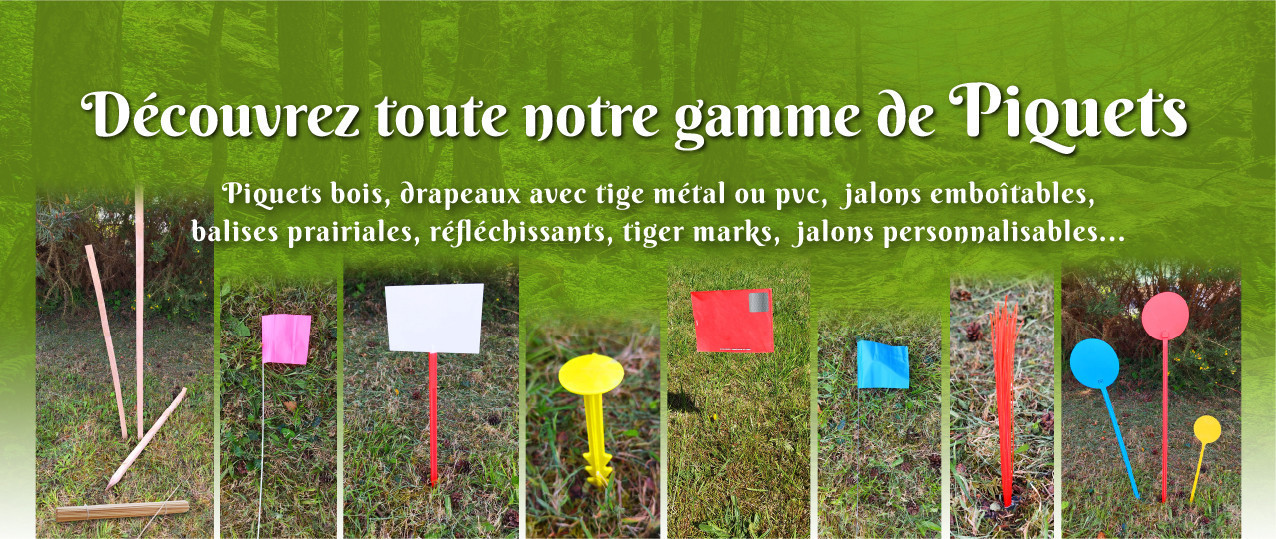 Tous les piquets de signalétique