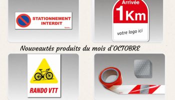 Nouveautés produits d’octobre : balisage et signalétique pour vos événements